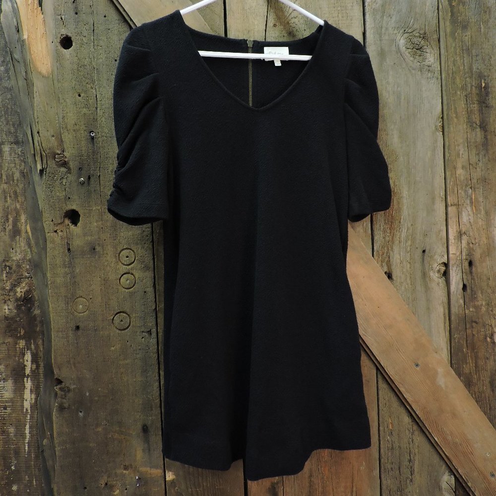 Deletta by Anthropology Black Mini Dress size X Small